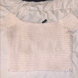 H&M white crop top